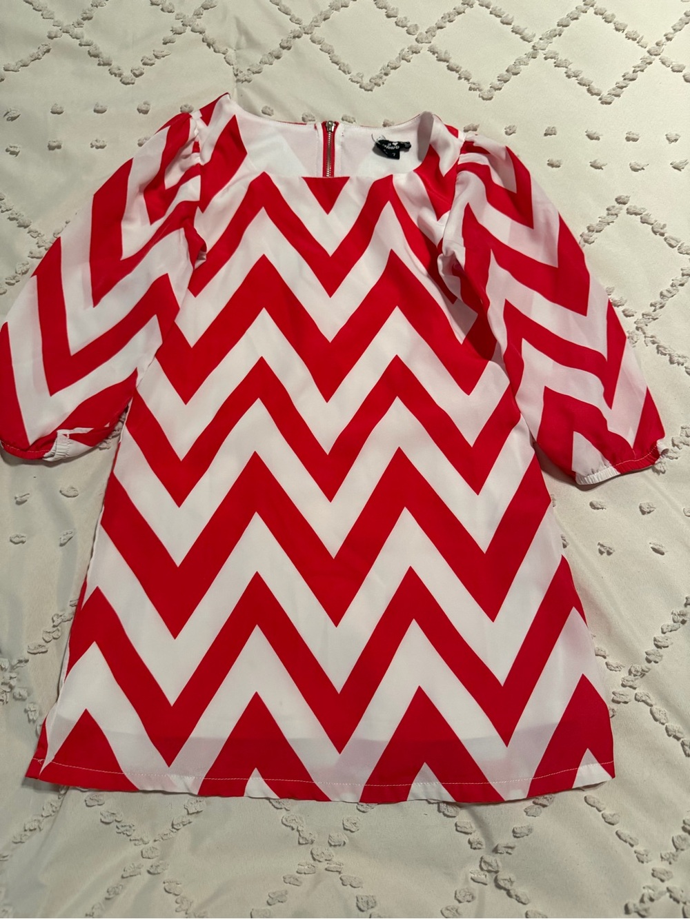 Sequin Hearts Girls Chevron Dress Size 7